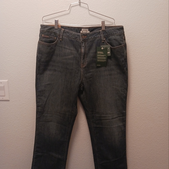 L.L. Bean Womans 1912 Jeans Pants 16 Petite  Favorite Fit  Straight Leg - Picture 8 of 9